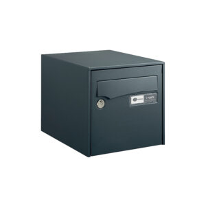 Boîtes aux lettres acier Loft simple face - finition noir RAL 9005 - DECAYEUX - 104507