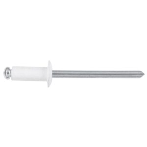 Rivets ALX blancs tête ronde standard 4,8x16mm plage de serrage 9-11mm perçage 5mm blister de 50 pièces - DEGOMETAL - 113460