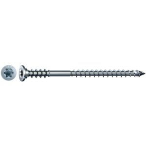 Vis à bois tête plate à écart ajustable empreinte Torx T-Star Plus revêtement Wirox 6x110mm boîte de 100 pièces - SPAX - 108462
