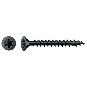 Vis à bois universelle noire pour finition esthétique tête fraisée 3,5x16mm empreinte T-STAR + T20 boîte de 200 pièces - SPAX - 108525