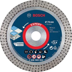 Disque diamant Hard Ceramic Expert Ø 76 x 1,5 x 10 mm - BOSCH - 109379