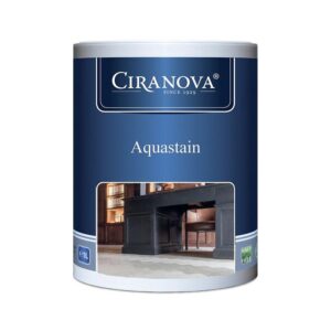 Teinte AQUASTAIN à base d'eau et micro pigments pour coloration et mise en valeur du veinage du bois Wenge 8988 1l - CIRANOVA - 152590