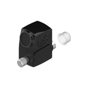 Arrêt de vantail coulissant S'Hestia semi-automatique Simply pêne L14 noir RAL 9005 - LA CROISÉE DS - 172596