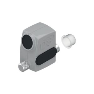 Arrêt de vantail coulissant S'Hestia semi-automatique Simply pêne L14 gris RAL 9006 - LA CROISÉE DS - 172589