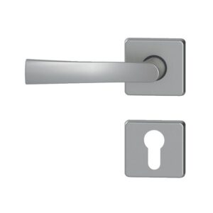 Béquille double sur rosace série Flex chromé satiné bec de cane - VACHETTE ASSA ABLOY - 174276