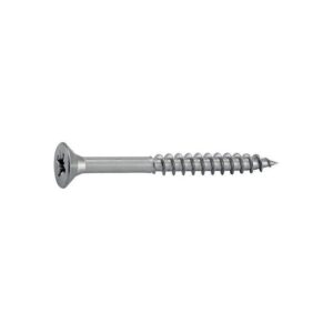 Vis à bois tête fraisée pozidriv inox A2 6x100mm filetage partiel 60mm boîte de 100 pièces - ACTON - 151911