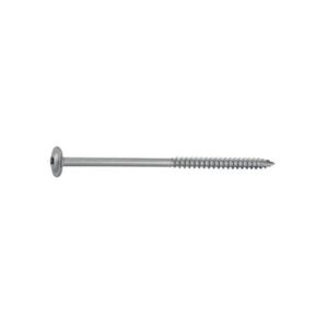Vis à bois tête plate large inox A2 empreinte Torx T25 6x140mm filetage 70mm boîte de 100 pièces - ACTON - 173198