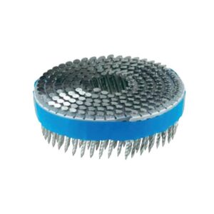 Clous annelés en rouleau D16° pour COILPRO 90/SCN49XP Ø2,5 mm, L55 mm, inox A2, tête bombée, bde plastique, boite de 5250 - SENCO - 650675