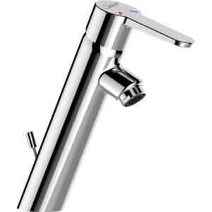 Mitigeur hospitalier de lavabo à manette pleine avec vidage (Hauteur 100 mm et saillie de 106 mm) - Sanifirst - 168592