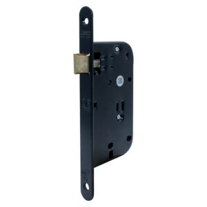 Serrure de sûreté à larder NF QC série 4135 QC axe à 50 mm têtière acier laitonnée bec-de-cane - TESA ASSA ABLOY - 193141