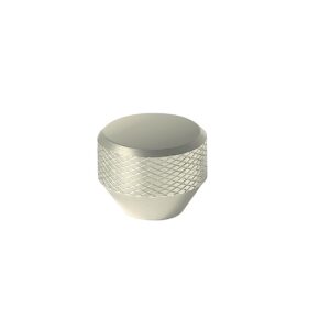 Bouton aluminium Mesh - diamètre 36 mm - hauteur 28 mm - finition nickelé brossé - ESTAMP - 211642