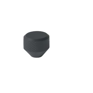 Bouton aluminium Mesh - diamètre 36 mm - hauteur 28 mm - finition noir mat - ESTAMP - 211635