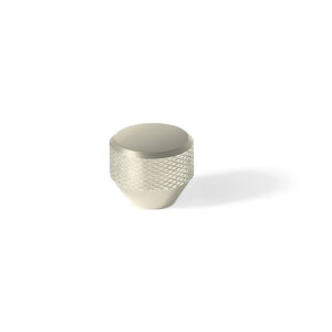 Bouton aluminium Mesh - diamètre 26 mm - hauteur 23 mm - finition nickelé brossé - ESTAMP - 211656