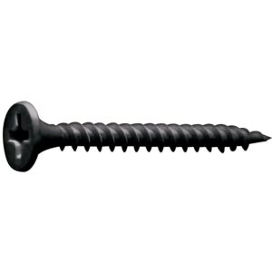 Vis plaque de plâtre tête trompette Phillips acier phosphaté noir Ouessant III, Ø 3.5 mm, long35 mm, boîte de 1000 vis - LEGALLAIS - 156748