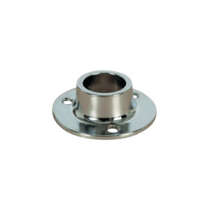 Naissances d'embrasure pour tube de penderie - en alliage chromé - diamètre 30 mm - DUVAL - 220539