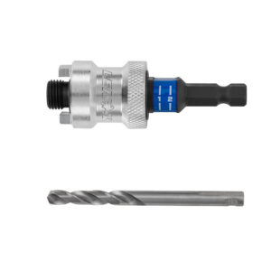 Arbre porte-trépans Snap-Back Quick Chang 5LSB, 1 foret pilote HSS - pour scies 14 à 30mm, queue hex. sup. à 9,5mm - LENOX - 221946