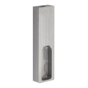 Support sous-tablette pour penderie renctangulaire - en aluminium finition anodisé - 75 x 20 x 10 mm - SYNERCIA - 229506