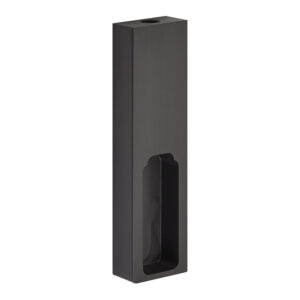 Support sous-tablette pour penderie renctangulaire - en aluminium finition titane - 75 x 20 x 10 mm - SYNERCIA - 229513