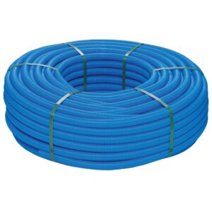 Tube PER pré-gainé bleu 16x20 - 50 mètres - Pipex - 178525