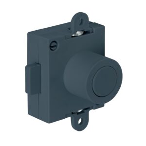 Serrure espagnolette avec pêne dormant Push Lock - en applique - axe 25 mm - réversible - finition gris anthracite - JUNIE - 231501