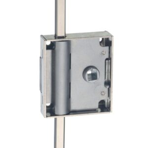 Serrure de meuble 3 points espagnolette 7030 - axe 30 mm - avec carré de 7 mm - reversible droite/gauche - JUNIE - 231634