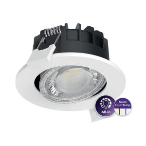 Spot LED encastré Ledinaire All In RS071B MultiCCT - 6W - 60° - IP65 - UGR23 - finition blanc - Philips - 236527