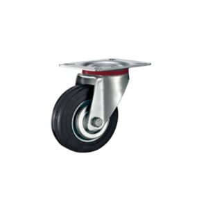 Roulette pivotante fixation à platine RAASAY diamètre 125 mm, charge 110 kg - LEGALLAIS - 158540