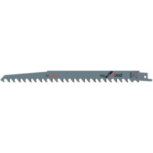 Lame pour scies sabres HCS - S1542K, bois, longueur 240mm, carte de 5 lames - BOSCH - 237346