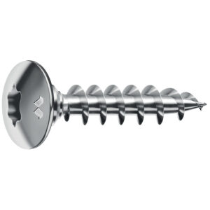 Vis de penture Panelvit® chromiting® FC tête large TX 30 traitement galvanique 6x70mm boîte 100 pièces - MUSTAD - 273102