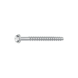 Vis ancrage béton MULTI-MONTI Plus acier zingué tête hexagonale avec embase SW-13, 10x60mm perçage 8mm - Boîte de 25 pièces - HECO - 273942