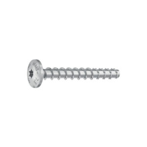 Vis ancrage béton MULTI-MONTI Plus acier zingué tête ronde large filetage total Torx T30 7,5x60 mm perçage 6mm - Boîte 50 - HECO - 274054