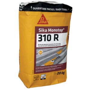 Mortier fin à prise rapide Sika MonoTop® 310R pour réparation structurelle et non structurelle des bétons sac 20kg - SIKA - 274915