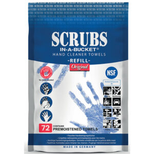 Recharge lingettes Scrubs Refill pour nettoyage des mains et tous supports sachet de 72 lingettes - Scrubs - 279976