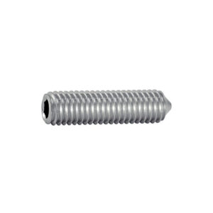 Vis métaux sans tête 6 pans creux bout pointeau inox A2 ISO 4027 (DIN 914) 4x10mm boîte de 100 pièces - ACTON - 281397