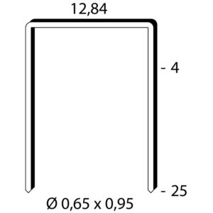 Agrafes galvanisées type 80 longueur 10 mm boite de 10000 - Arca-Scab - 275279