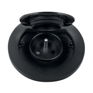 Prise simple Initiale ronde IP55 Noir - SYNERCIA - 687110