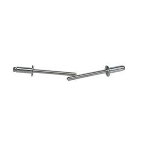 Rivets aveugles corps alu tige acier zingué Ø5x35mm tête plate Ø 9,5mm serrage 25 à 30 mm boîte de 100 pièces - GESIPA - 181806